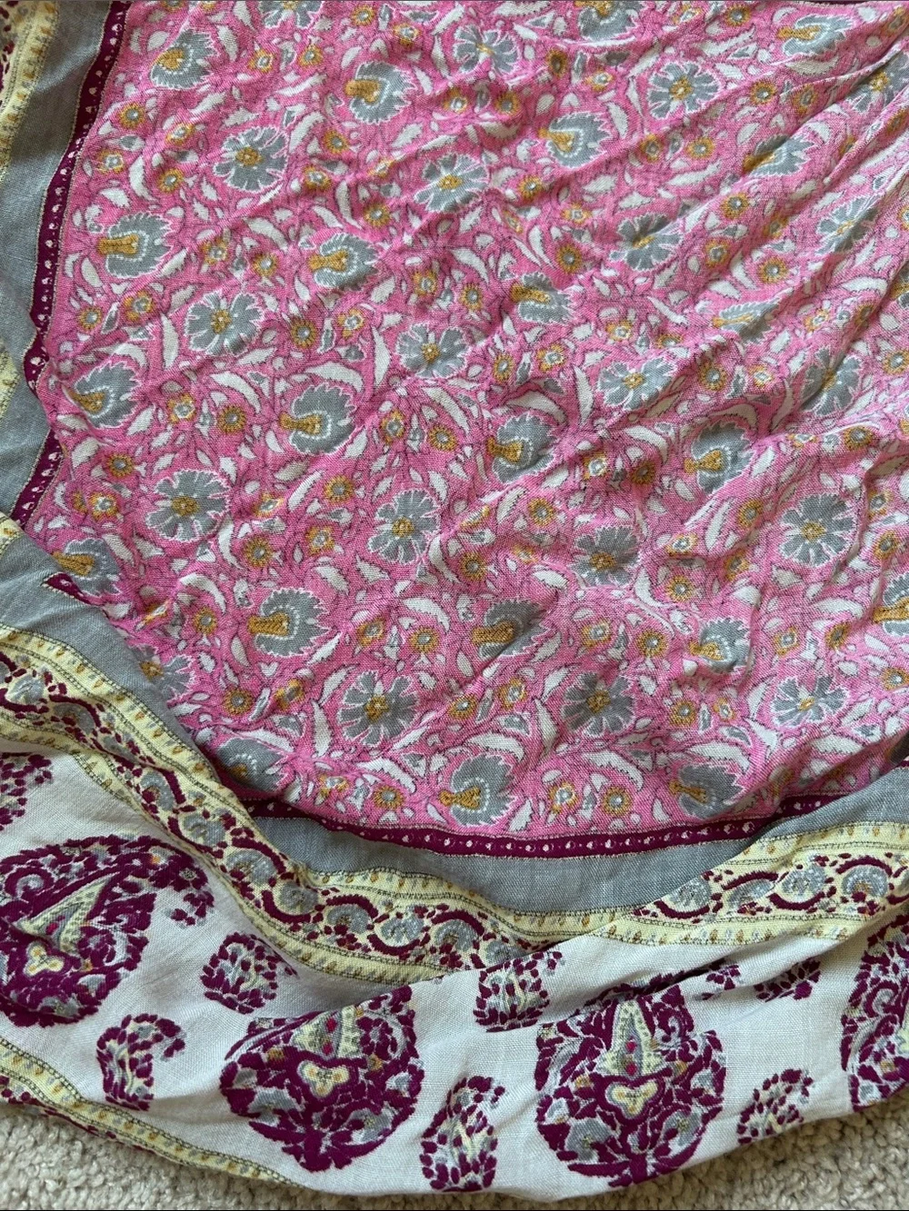 Oscar de la Renta square scarf.